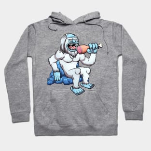 Yeti Eating Meat Hoodie